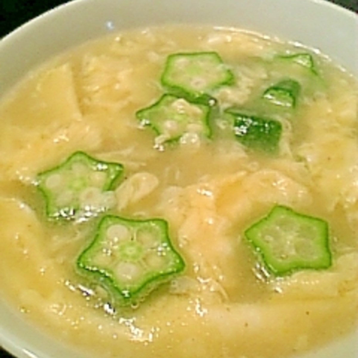 オクラと卵のふわトロ中華スープ レシピ 作り方 By オクハマモ 楽天レシピ オクラと卵のふわトロ中華スープ レシピ 作り方 By オクハマモ 楽天レシピ